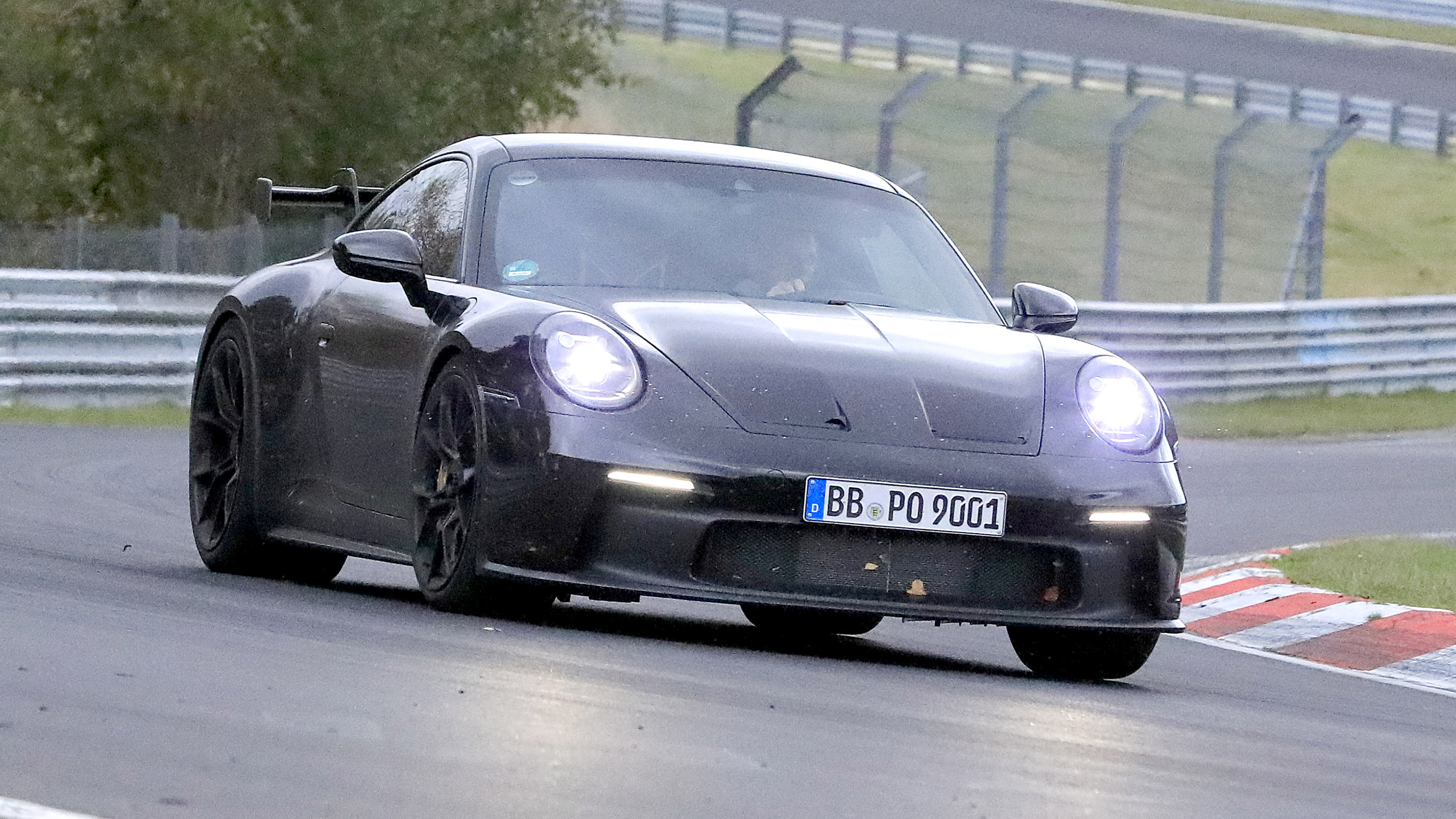 New 992 Porsche 911 GT3 spied testing at the Nürburgring evo